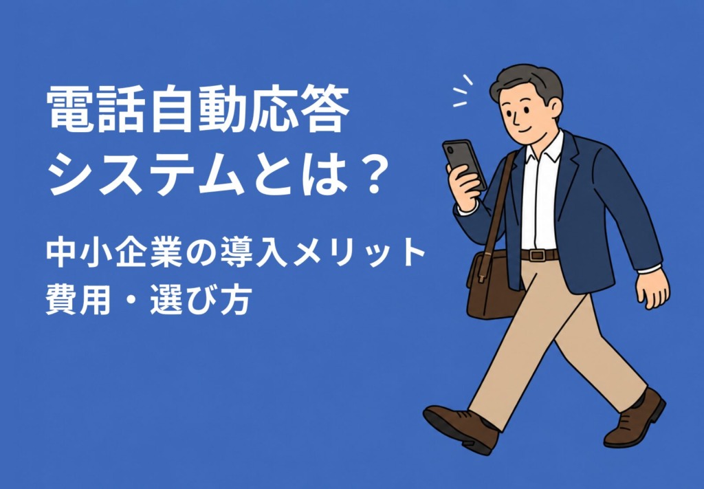 電話自動応答システムとは？中小企業の導入メリット・費用・選び方【2026年版】